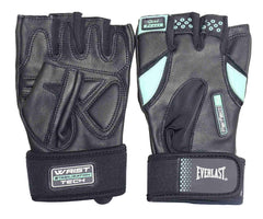 EVERLAST GUANTE PRO FITNESS MUJER NEGRO CELESTE