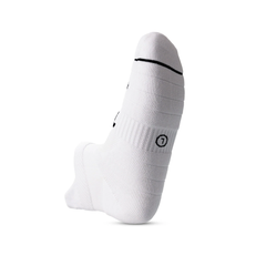 TILKI CALCETIN TOBILLERO BLANCO LOGO NEGRO