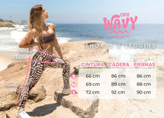 ORXFIT LEGGINS PINK WAVE