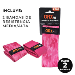 ORXFIT PACK BANDAS ELASTICAS PINK CAMO