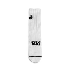 TILKI CALCETIN CREW D1 LEHINDE WHITE/BLACK