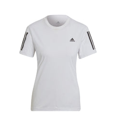 ADIDAS POLERA MUJER ON THE RUN BLANCA LOGO