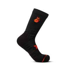 TILKI CALCETIN CREW D1 LEHINDE BLACK/ORANGE