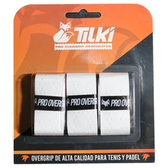 TILKI OVERGRIP PACK 3 UNIDADES BLANCO PERFORADO