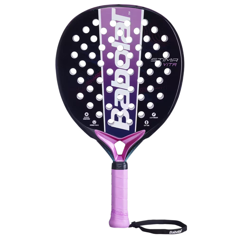 BABOLAT PALA STIMA VITA + TARRO DE PELOTAS + OVERGRIP