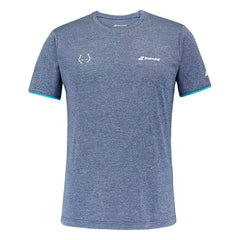 BABOLAT POLERA CREW AZUL LOGO BLANCO