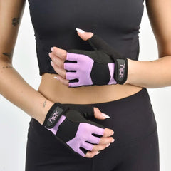 BLU FIT GUANTE FITNESS PARA MUJER NEGRO ROSADO