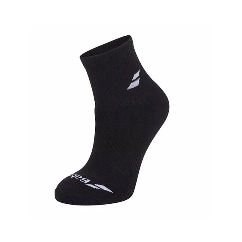 BABOLAT SOCKS QUARTER 3 PARES NEGRO 39/42