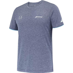 BABOLAT POLERA CREW AZUL LOGO BLANCO