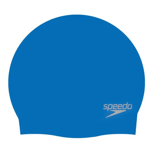 SPEEDO GORRO NATACION PLAIN MOULDED SILICONE AZUL ADULTO