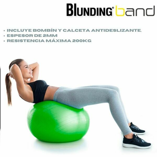 BLUNDING BALON DE EJERCICIOS CON BOMBIN Y CALCETINES PILATES