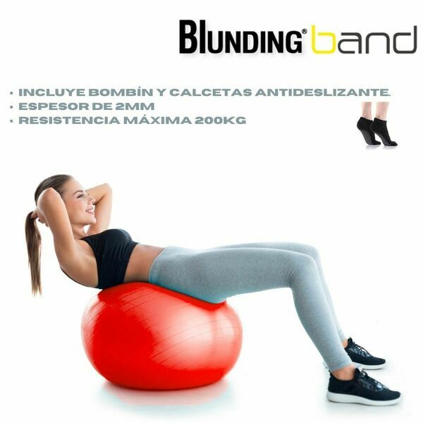 BLUNDING BALON DE EJERCICIOS CON BOMBIN Y CALCETINES PILATES