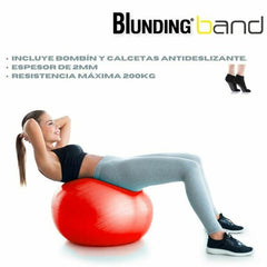 BLUNDING BALON DE EJERCICIOS CON BOMBIN Y CALCETINES PILATES