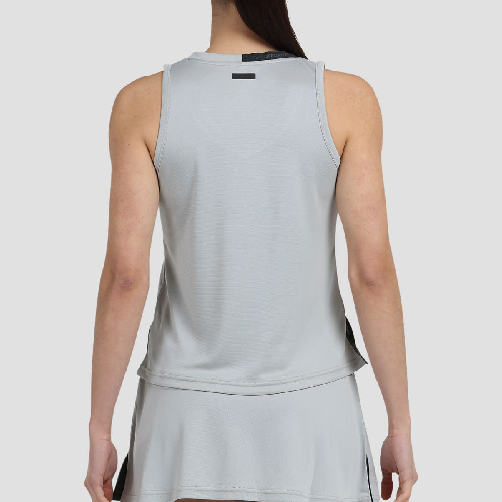 BULLPADEL POLERA MUJER DILES GRIS PERLA