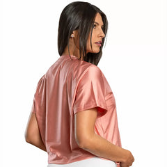 ZEIQ MUJER CROPPED ROSADO METALICO