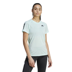 ADIDAS POLERA MUJER  CLUB PARA TENIS AZUL AQUA
