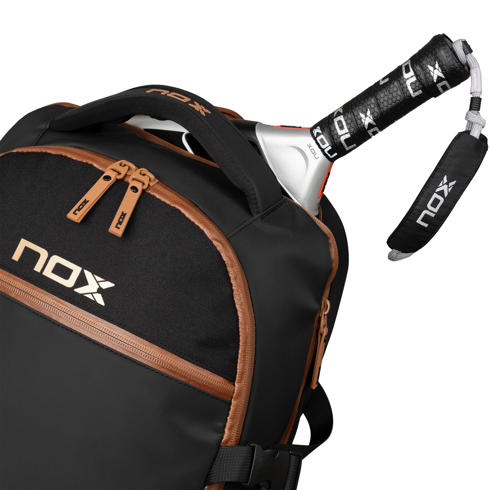 NOX MOCHILA LUXURY OPEN SERIES negro/marrón