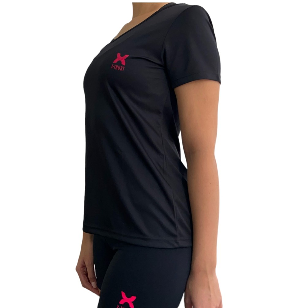 X-TRUST POLERA NEGRA DRYFIT