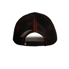 TILKI GORRO TEMEL MALLA NEGRO LOGO NARANJO