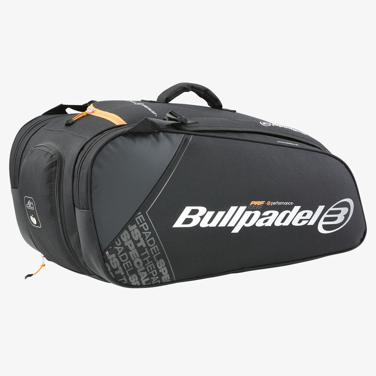 BULLPADEL PALETERO PERFORMANCE NEGRO NARANJA 24