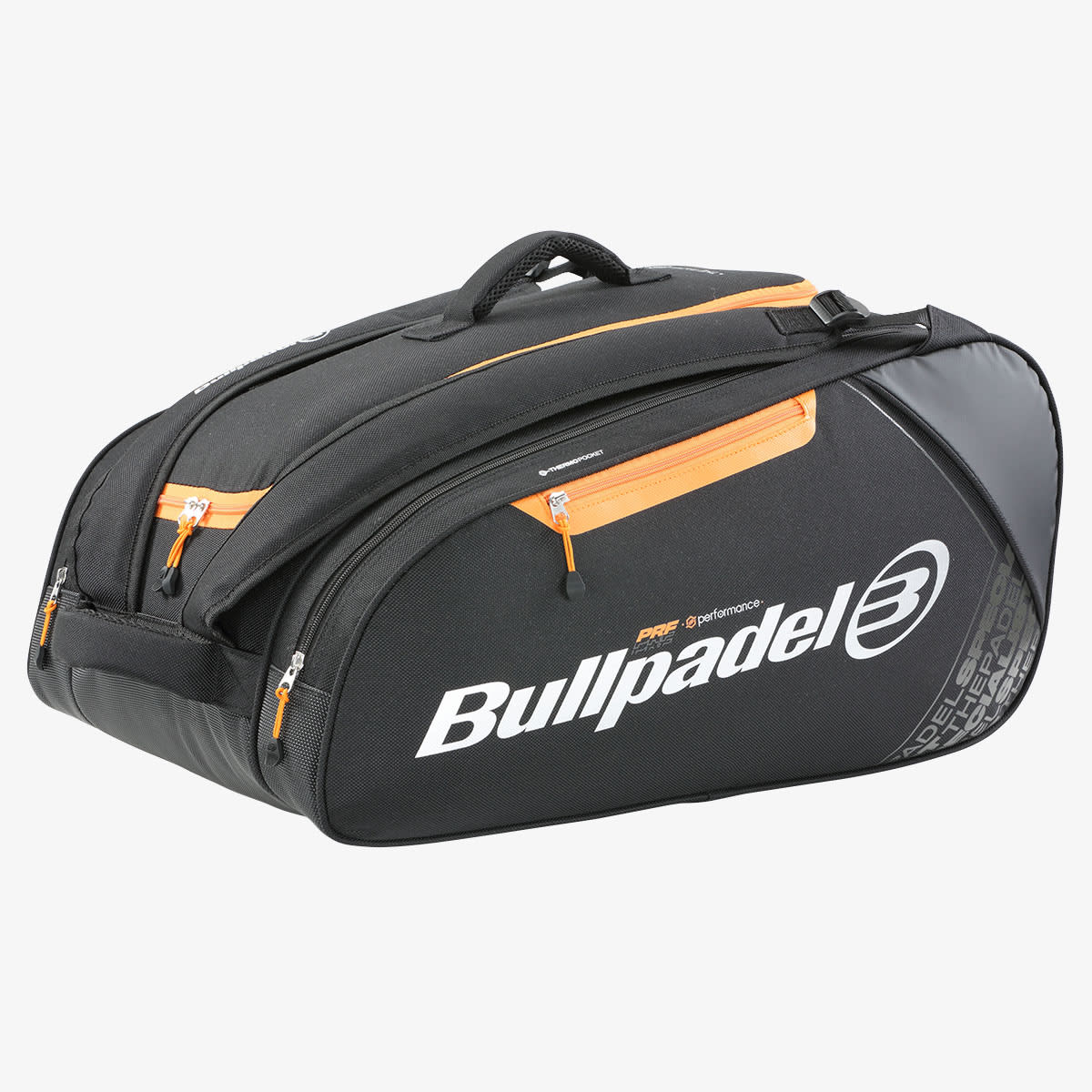 BULLPADEL PALETERO PERFORMANCE NEGRO NARANJA 24