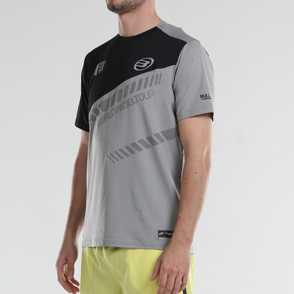 BULLPADEL POLERA HOMBRE LUCIO GRIS MEDIO VIGORE Iqq Padel Store