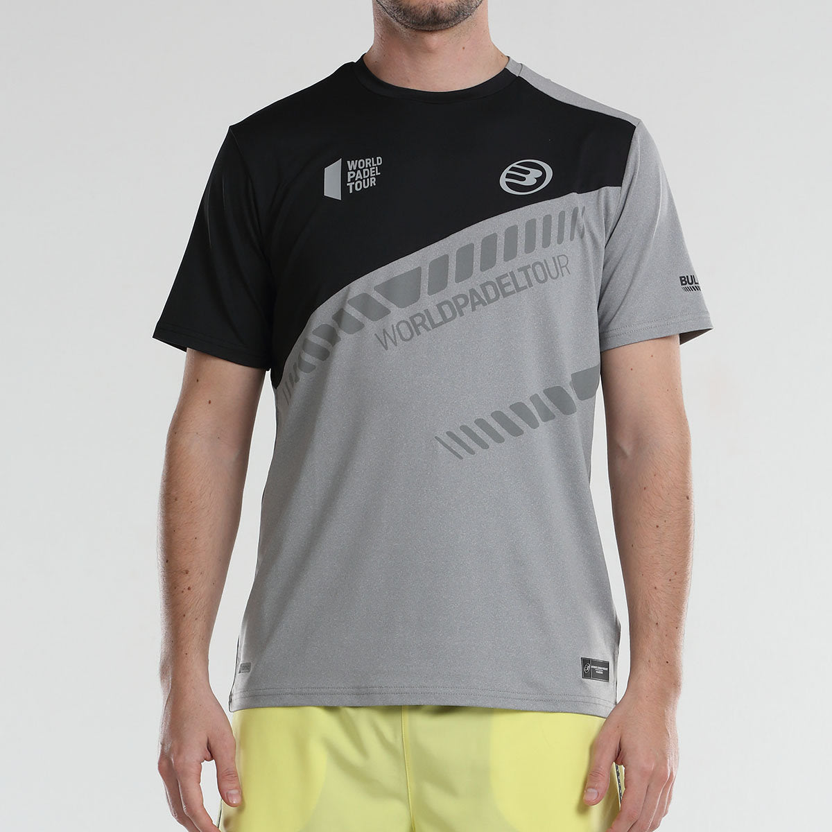 BULLPADEL POLERA HOMBRE LUCIO GRIS MEDIO VIGORE