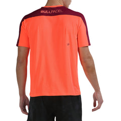 BULLPADEL POLERA MITAD CORAL FLUOR