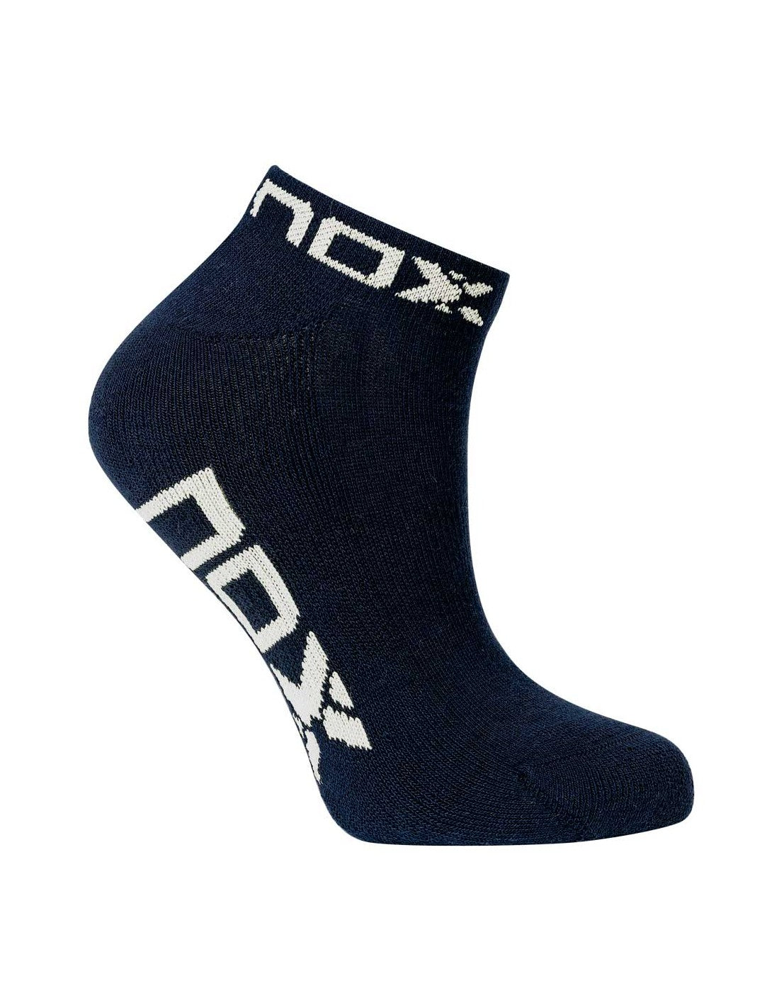 NOX CALCETIN MUJER AZUL LOGO BLANCO 35-39