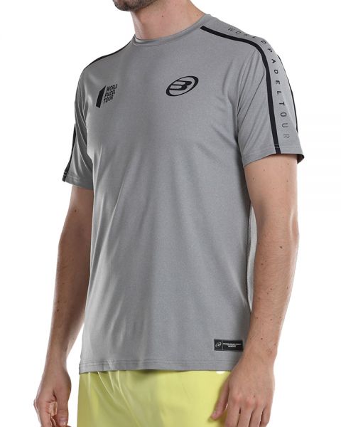 BULLPADEL POLERA HOMBRE LIRON GRIS MEDIO VIGORE