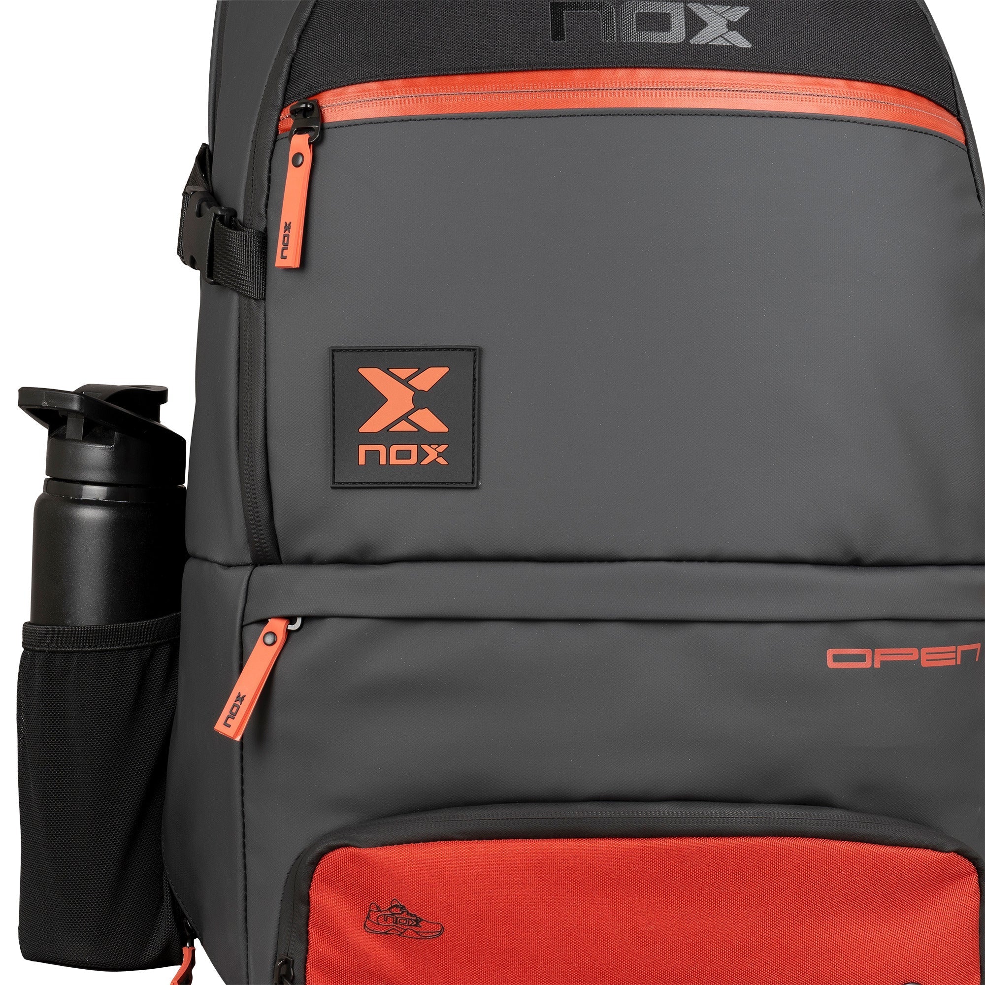 NOX MOCHILA LUXURY OPEN SERIES negro/rojo