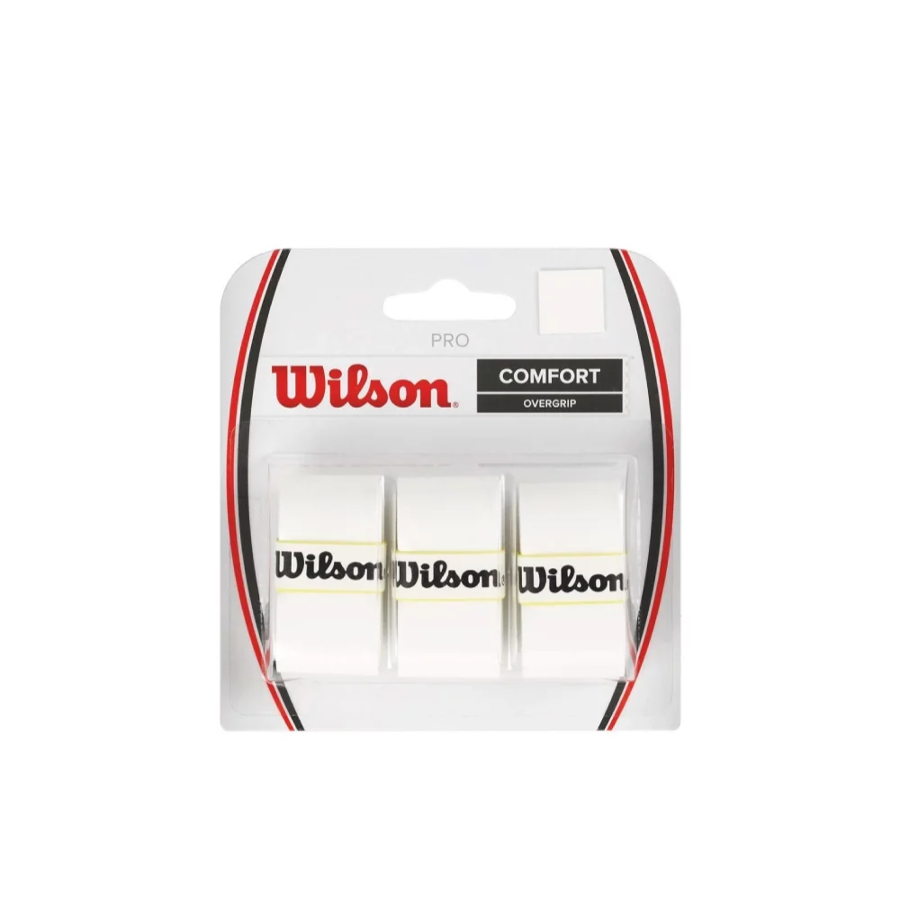 WILSON OVERGRIP BLANCO LISO PACK 3U