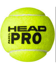 HEAD PELOTAS PADEL PRO 3B AMARILLO