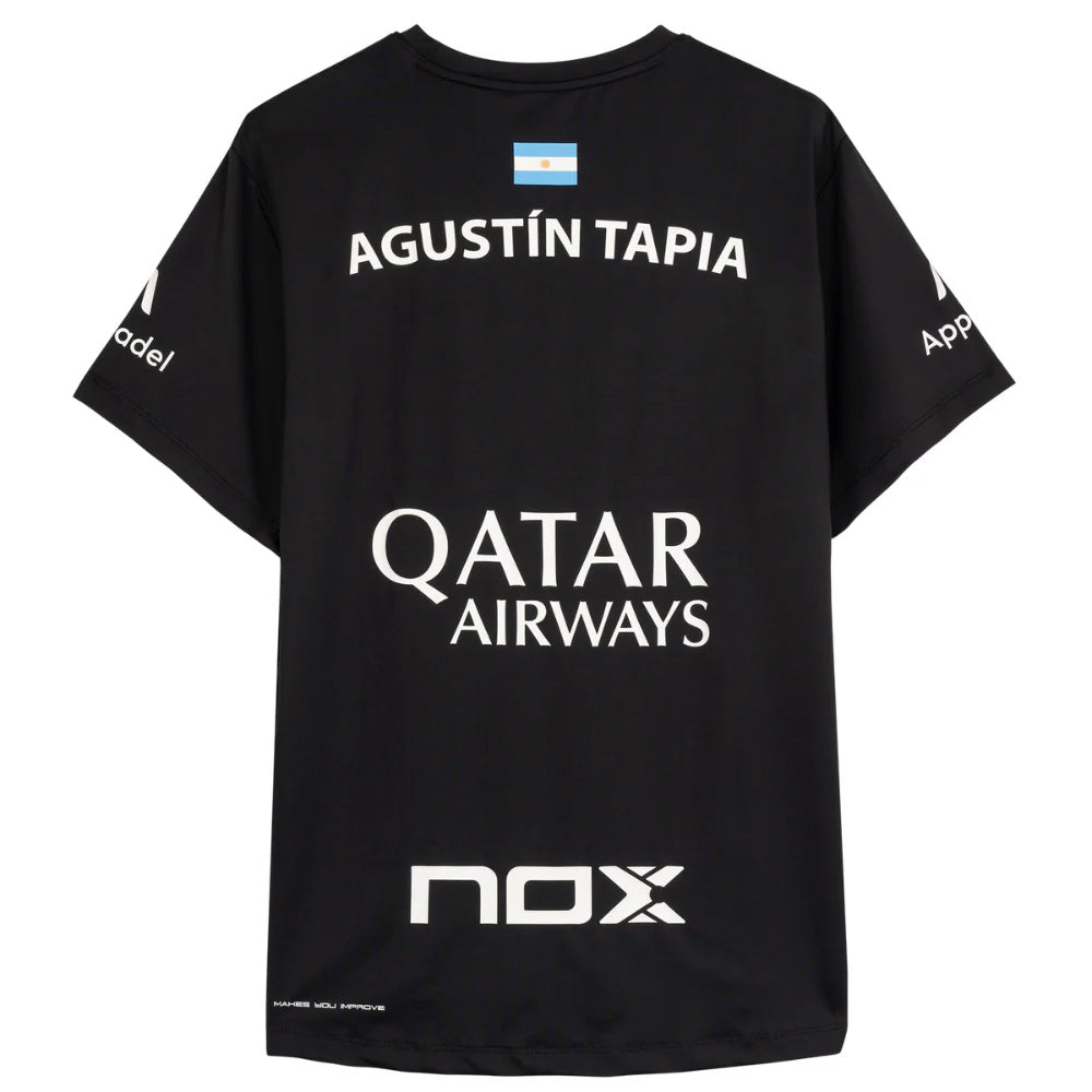 NOX POLERA AGUSTIN TAPIA AT10 SPONSOR NEGRA 2025