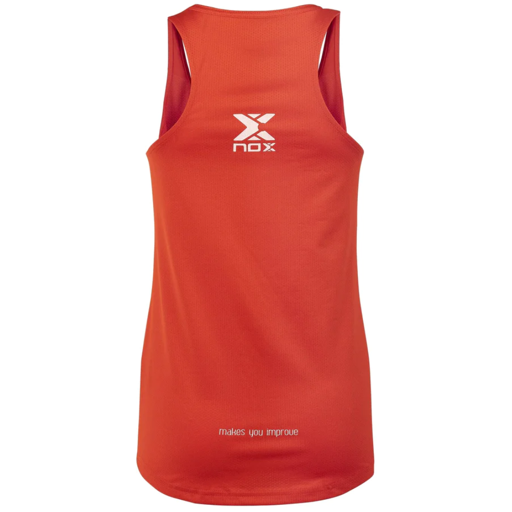 NOX CAMISETA MUJER TIRANTES ROJA