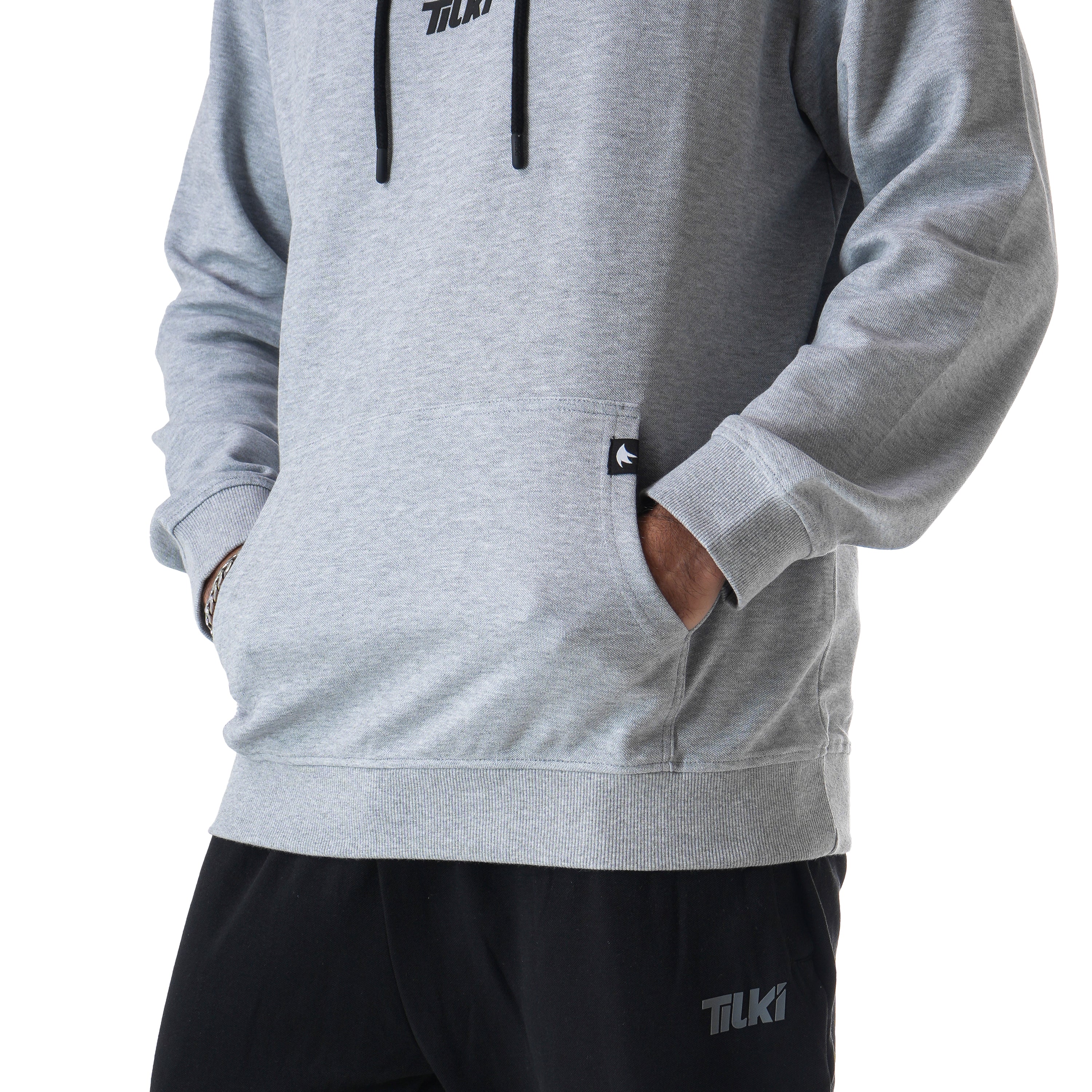 TILKI POLERON HOODIE LEHINDE GRIS