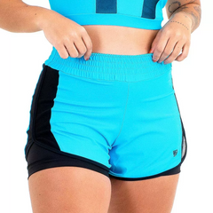 ZEIQ SHORT AZUL TURQUESA