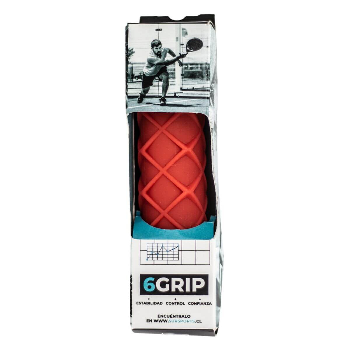 6 GRIP GRIP SILICONA ANTIVIBRACION ROJO