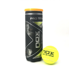 NOX TARRO PELOTAS PRO TITANIUM X3 UNDS