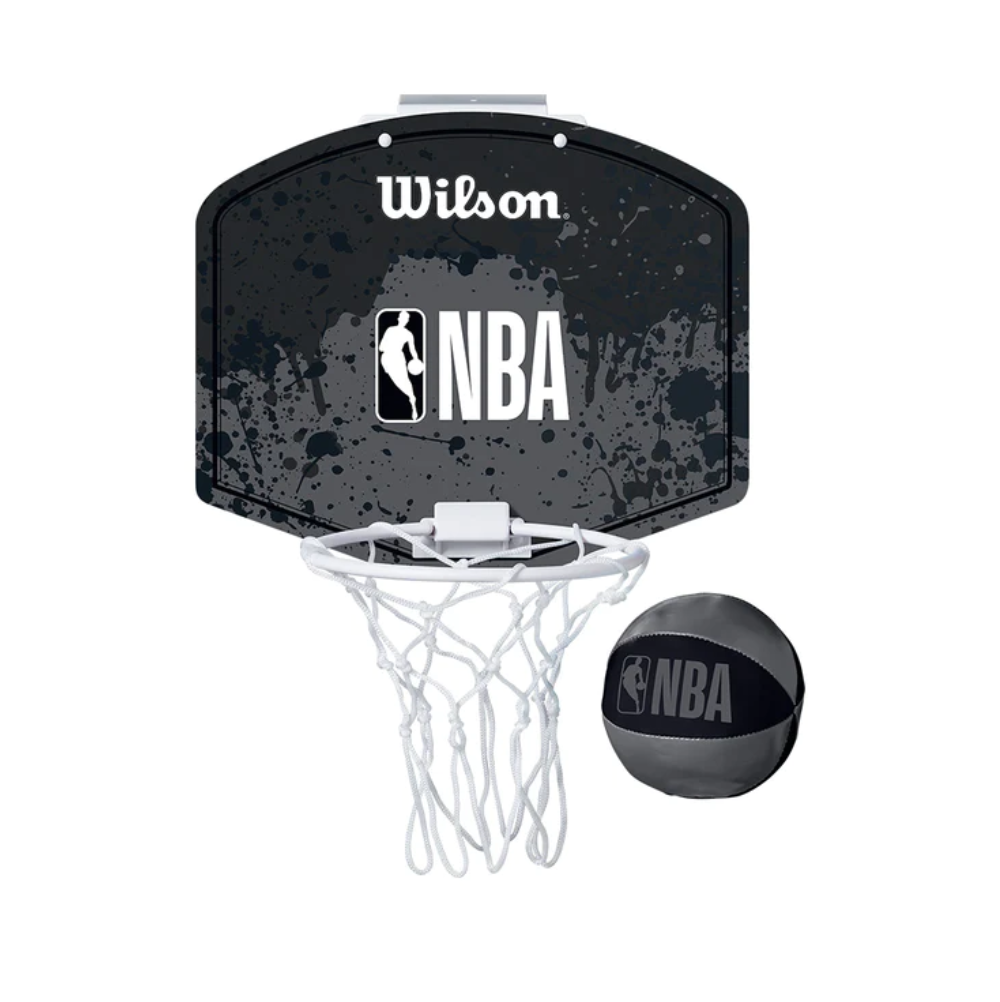 WILSON MINI ARO DE BASKETBALL NBA TEAM BLACK